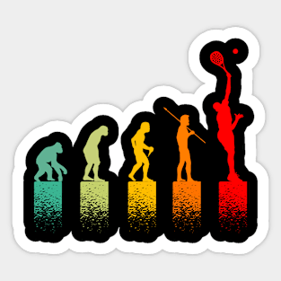 Evolution Tennisman idee cadeau passionné de tennis Sticker